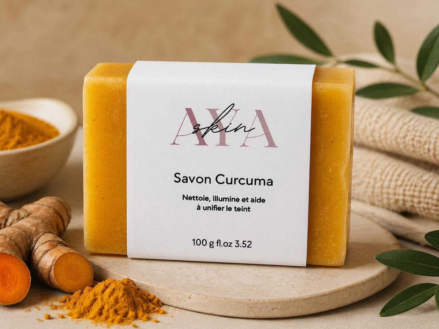 🧡 Savon Masque au Curcuma