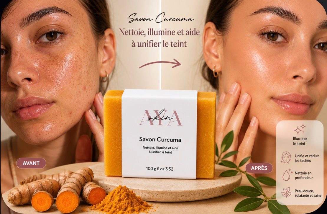 🧡 Savon Masque au Curcuma