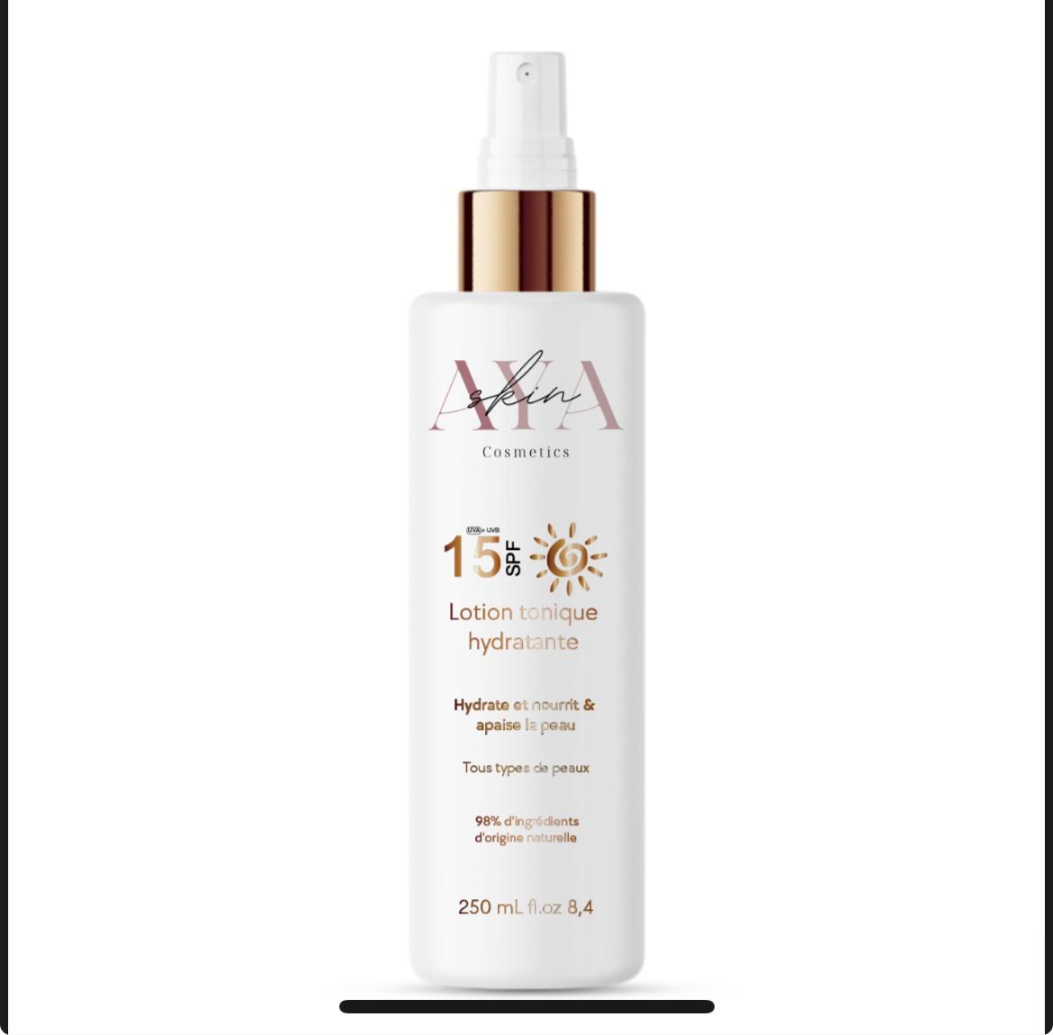 🌸 Lotion Tonique Éclat & Protection – SPF 15