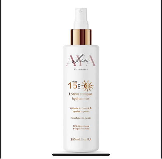 🌸 Lotion Tonique Éclat & Protection – SPF 15